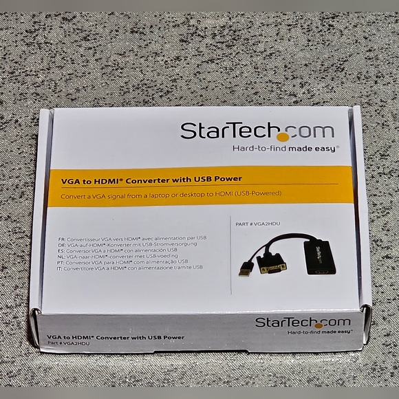 NEW StarTech VGA to HDMI Converter with USB Power 1080p - Picture 1 of 4